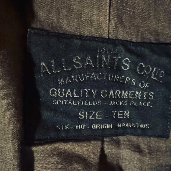 @alevintageloves Vintage AllSaints Spitalfields Leather Jacket + ring discount $ - Picture 4 of 16